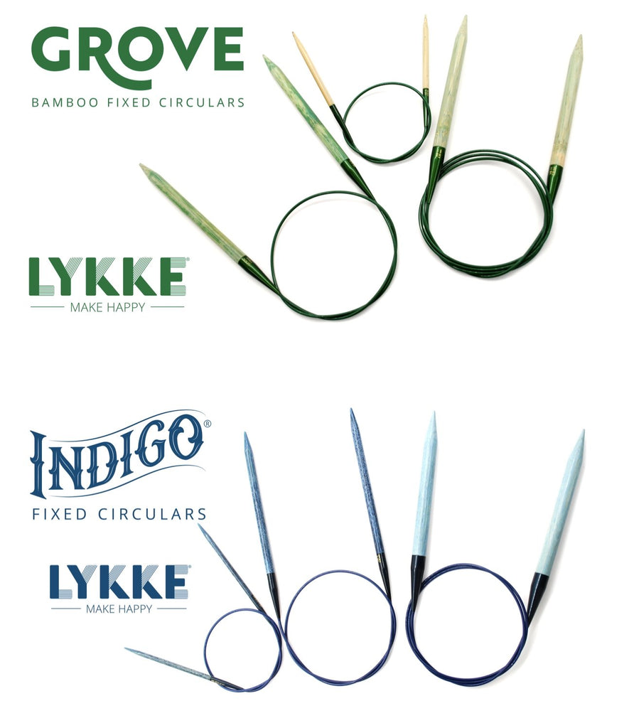 LYKKE Grove & Indigo Fixed Circular Needles - The Needle Store