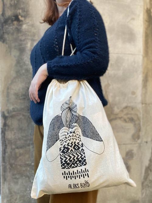 Aleks Byrd Knitster Girl Project Sack - The Needle Store