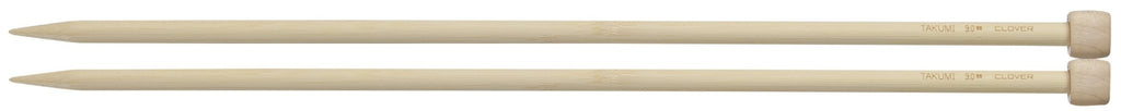 Clover Takumi® 40cm (16") Bamboo Single Pointed Needles - The Needle Store