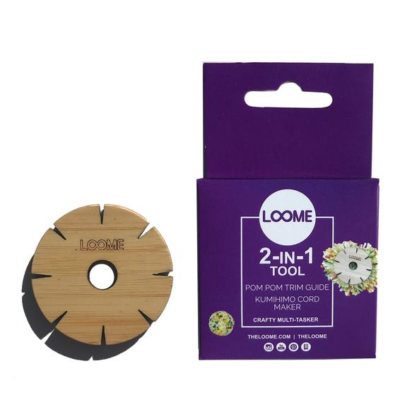 Loome 2-IN-1 Pom-Pom Trim Guide & Kumihimo Cord Maker - The Needle Store