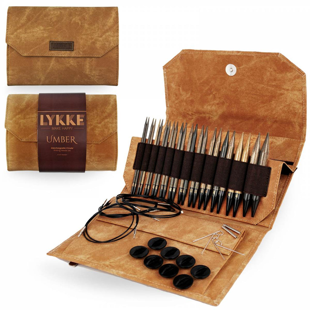 LYKKE 13cm (5") Interchangeable Needle Set - Umber - The Needle Store