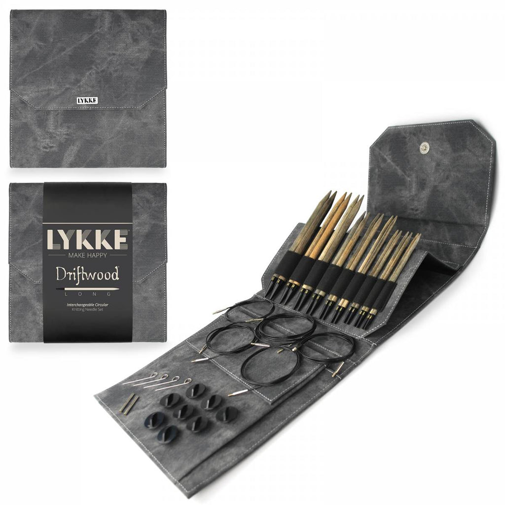 LYKKE Interchangeable Long Needle Set - Driftwood - The Needle Store