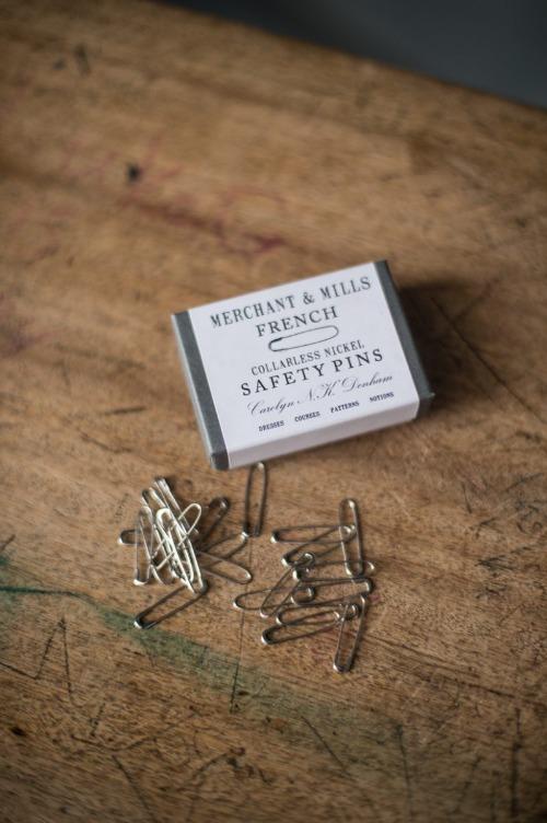 Merchant & Mills Nickel French Safety Pins - Limited Edition - The Needle Store