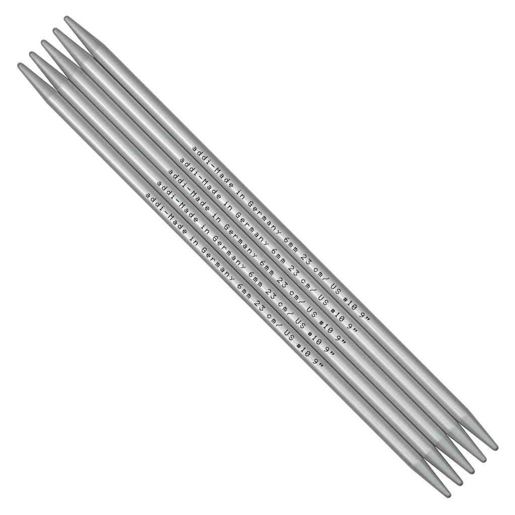 Addi Aluminium 10cm (4") Double Pointed Needles - The Needle Store