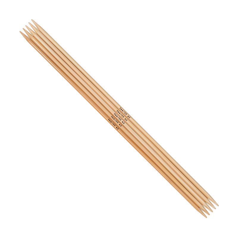 AddiNature 20cm (8") Bamboo Double Pointed Needles - The Needle Store