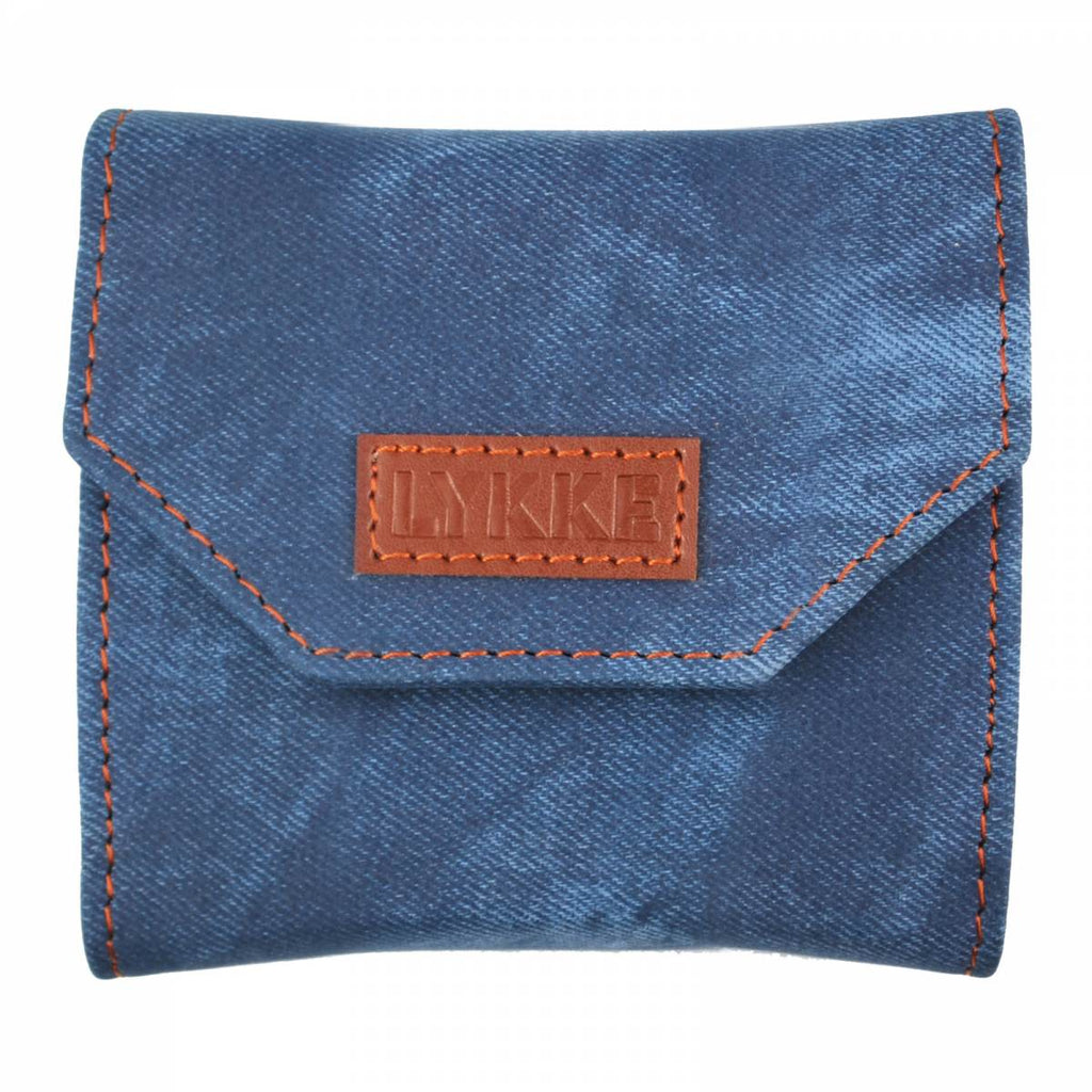 LYKKE Indigo 9cm (3.5") Interchangeable Needle Starter Set - Blue Denim Case - The Needle Store