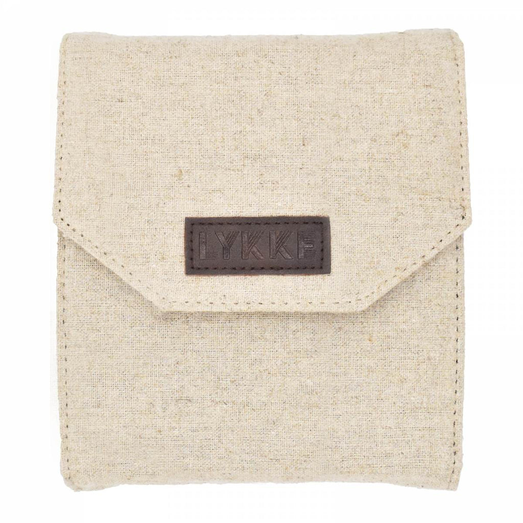 LYKKE Naturale 13cm (5") Interchangeable Needle Starter Set - Beige Canvas Case - The Needle Store