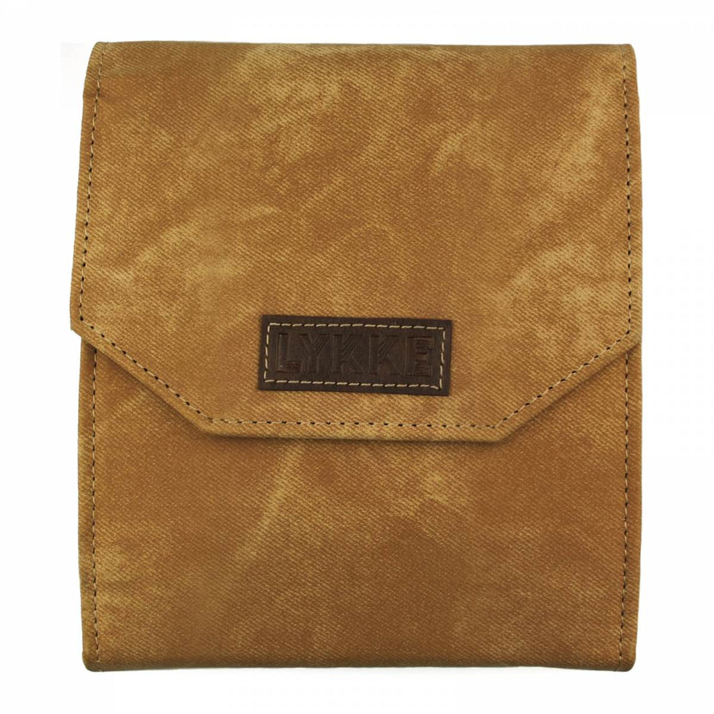 LYKKE Umber 13cm (5") Interchangeable Needle Starter Set - Tan Denim Case - The Needle Store