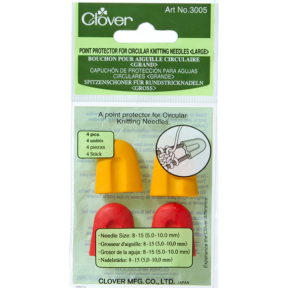 Clover Large Point Protectors for Circular Needles – The Needle Store