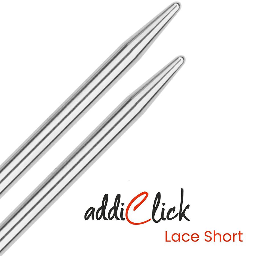 Addi Click Lace Short 9cm (3.5") Interchangeable Needles - The Needle Store