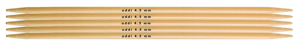 AddiNature 15cm (6") Bamboo Double Pointed Needles - The Needle Store