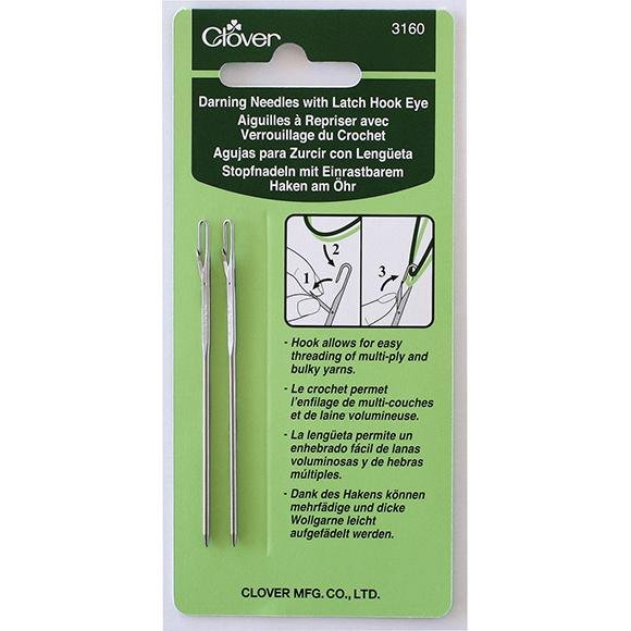 Clover Darning Needles with Latch Hook Eye - The Needle Store