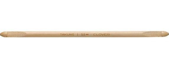 Clover Double Ended Tunisian Crochet Hooks - Bamboo - The Needle Store