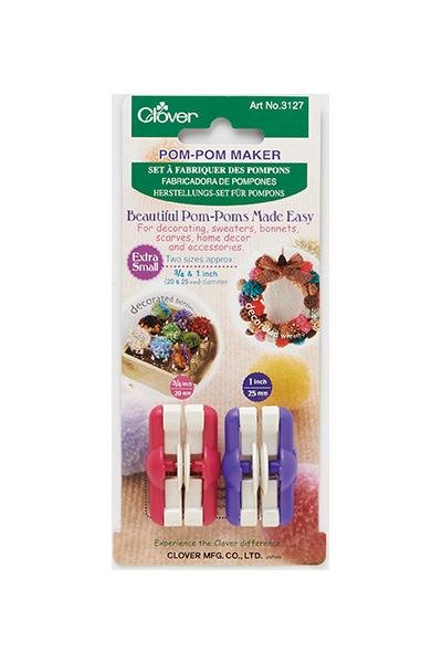 Clover Extra Small Pom-Pom Maker Kit - The Needle Store