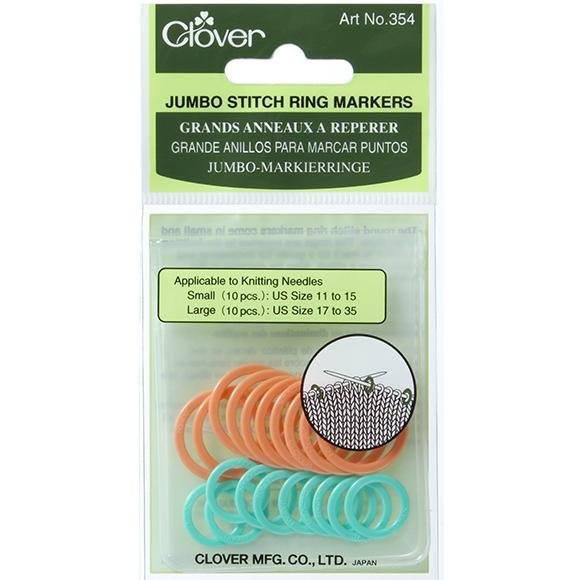 Clover Jumbo Ring Stitch Markers - The Needle Store