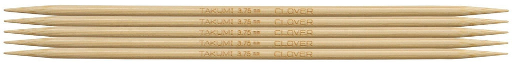Clover Takumi® 16cm (6") Bamboo Double Pointed Needles - The Needle Store