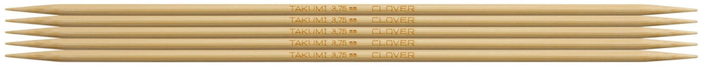 Clover Takumi® 20cm (8") Bamboo Double Pointed Needles - The Needle Store