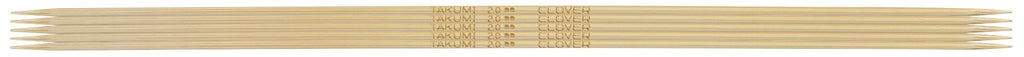 Clover Takumi® 20cm (8") Bamboo Double Pointed Needles - The Needle Store