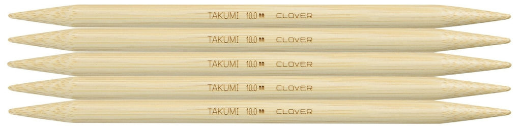 Clover Takumi® 20cm (8") Bamboo Double Pointed Needles - The Needle Store