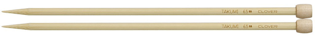 Clover Takumi® 23cm (9") Bamboo Single Pointed Needles - The Needle Store
