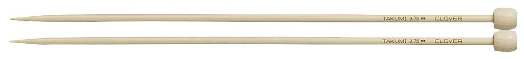 Clover Takumi® 23cm (9") Bamboo Single Pointed Needles - The Needle Store