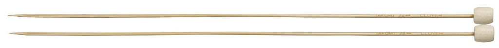 Clover Takumi® 23cm (9") Bamboo Single Pointed Needles - The Needle Store