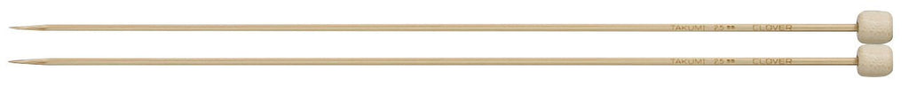 Clover Takumi® 23cm (9") Bamboo Single Pointed Needles - The Needle Store