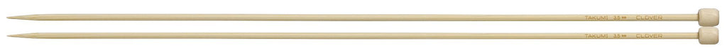 Clover Takumi® 33cm (13") Bamboo Single Pointed Needles - The Needle Store