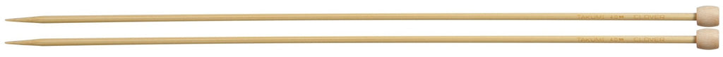 Clover Takumi® 33cm (13") Bamboo Single Pointed Needles - The Needle Store