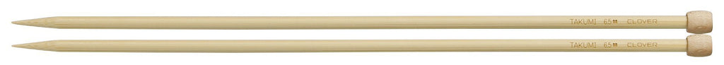 Clover Takumi® 33cm (13") Bamboo Single Pointed Needles - The Needle Store