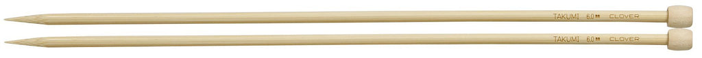 Clover Takumi® 33cm (13") Bamboo Single Pointed Needles - The Needle Store