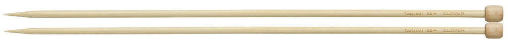 Clover Takumi® 33cm (13") Bamboo Single Pointed Needles - The Needle Store