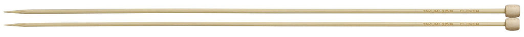 Clover Takumi® 33cm (13") Bamboo Single Pointed Needles - The Needle Store