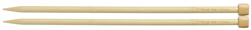 Clover Takumi® 35cm (14") Bamboo Single Pointed Needles - The Needle Store