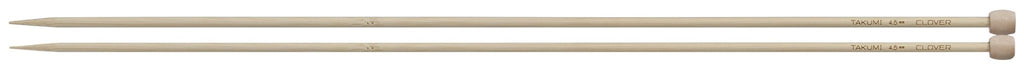 Clover Takumi® 40cm (16") Bamboo Single Pointed Needles - The Needle Store