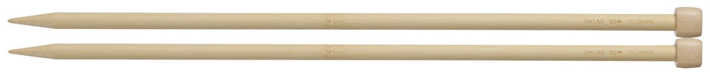 Clover Takumi® 40cm (16") Bamboo Single Pointed Needles - The Needle Store