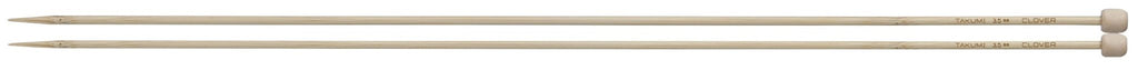 Clover Takumi® 40cm (16") Bamboo Single Pointed Needles - The Needle Store