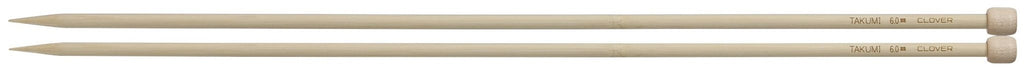 Clover Takumi® 40cm (16") Bamboo Single Pointed Needles - The Needle Store