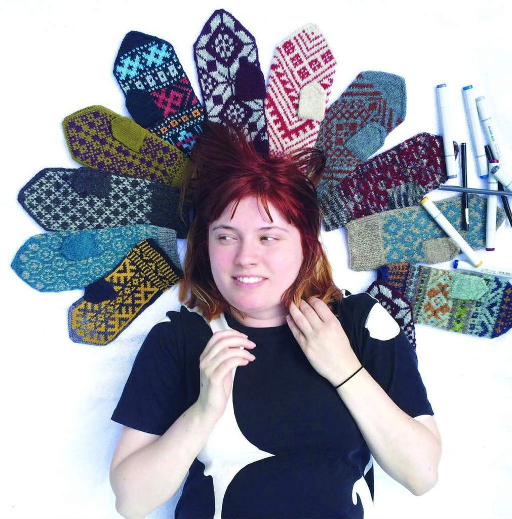 Color & Knit Mittens by Aleks Byrd - The Needle Store