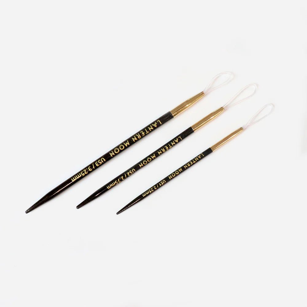 Lantern Moon Ebony Finishing Needles - The Needle Store