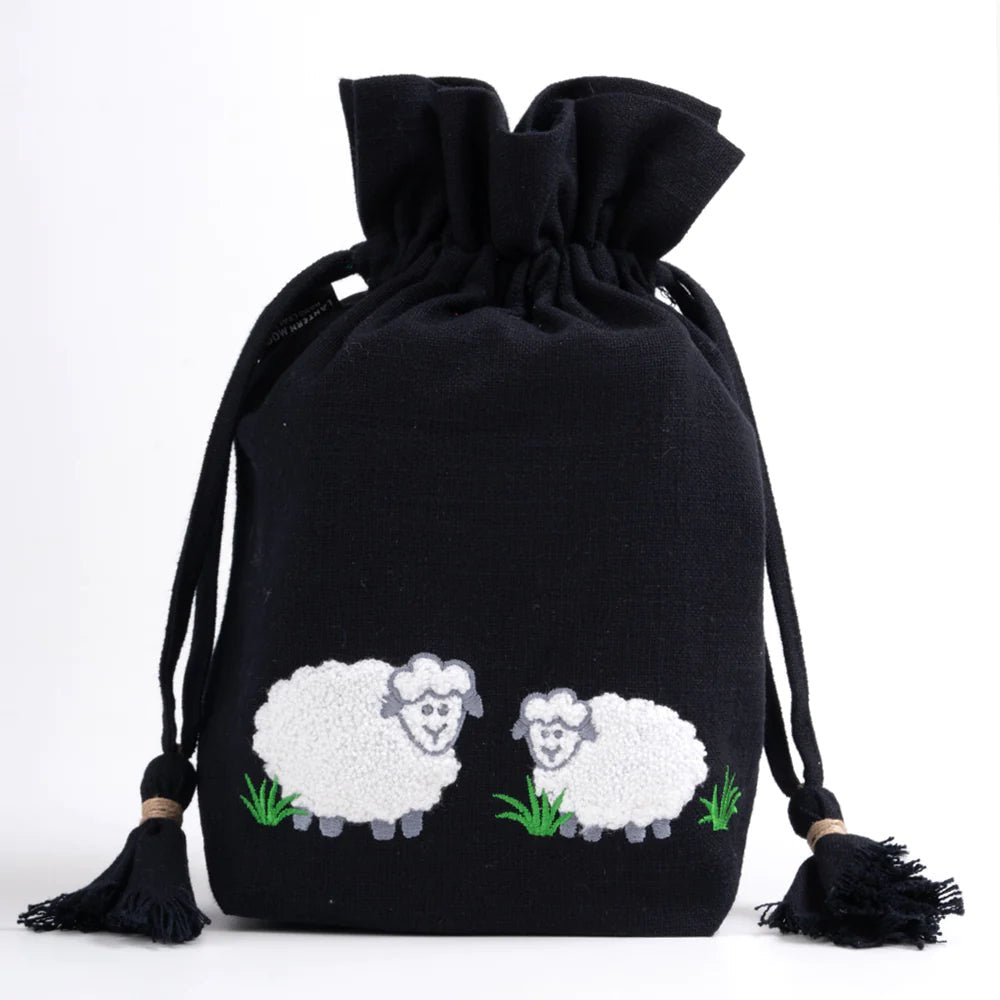Lantern Moon Meadow Drawstring Project Bag - The Needle Store