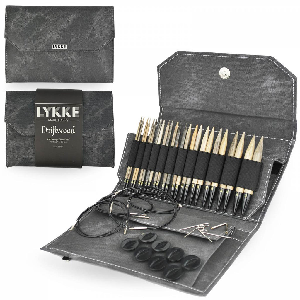 LYKKE 13cm (5") Interchangeable Needle Set - Driftwood - The Needle Store