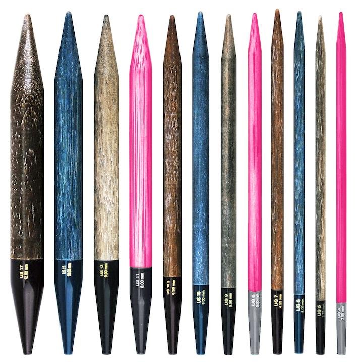 LYKKE 13cm (5”) Interchangeable Needles - Driftwood, Indigo, Umber & Blush - The Needle Store