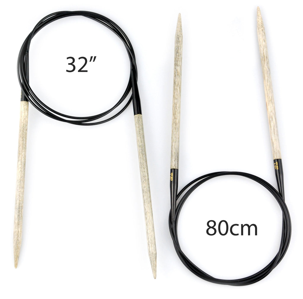 LYKKE 32" (80cm) Driftwood Fixed Circular Needles - The Needle Store
