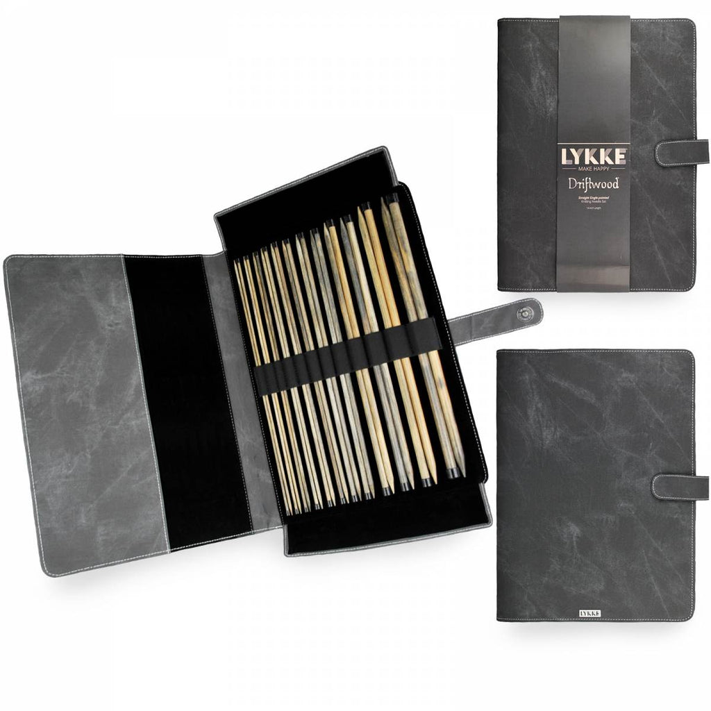 LYKKE 35cm (14") Straight Needle Set - Driftwood - The Needle Store