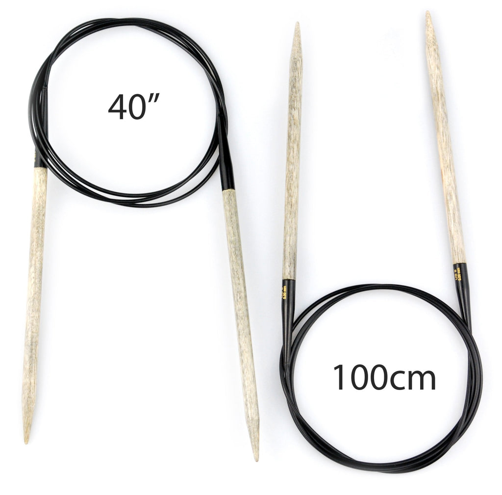 LYKKE 40" (100cm) Driftwood Fixed Circular Needles - The Needle Store