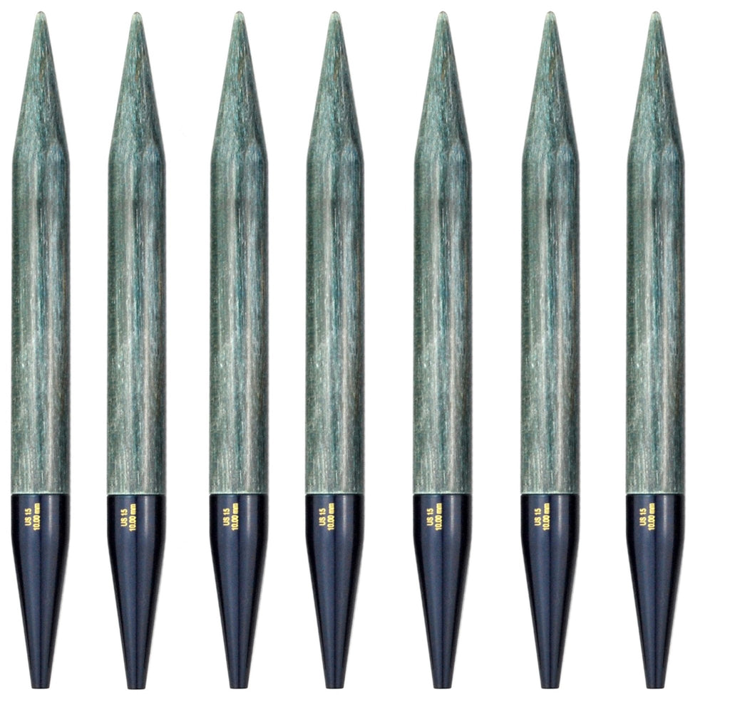 LYKKE 9cm (3.5”) Interchangeable Needles - Driftwood, Indigo & Umber - The Needle Store