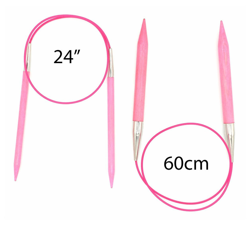 LYKKE Blush Fixed Circular Needles - 24" (60cm) - The Needle Store