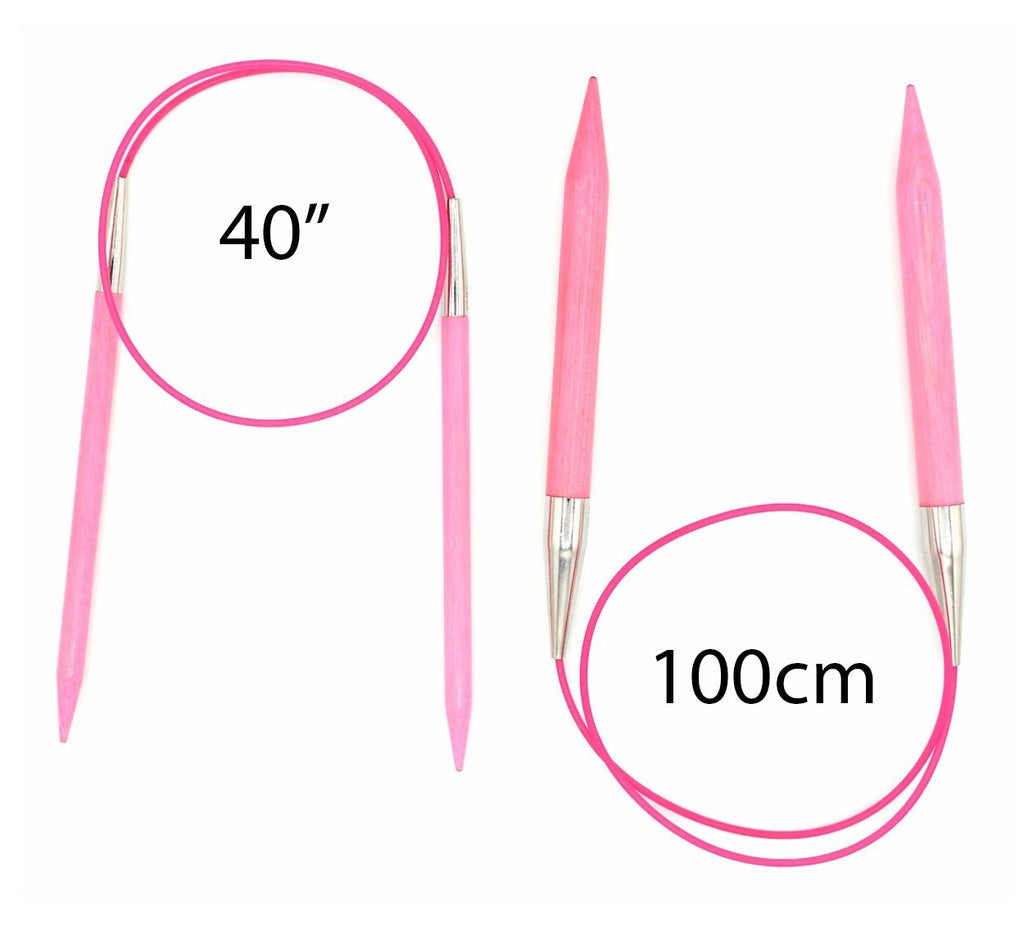 LYKKE Blush Fixed Circular Needles - 40" (100cm) - The Needle Store