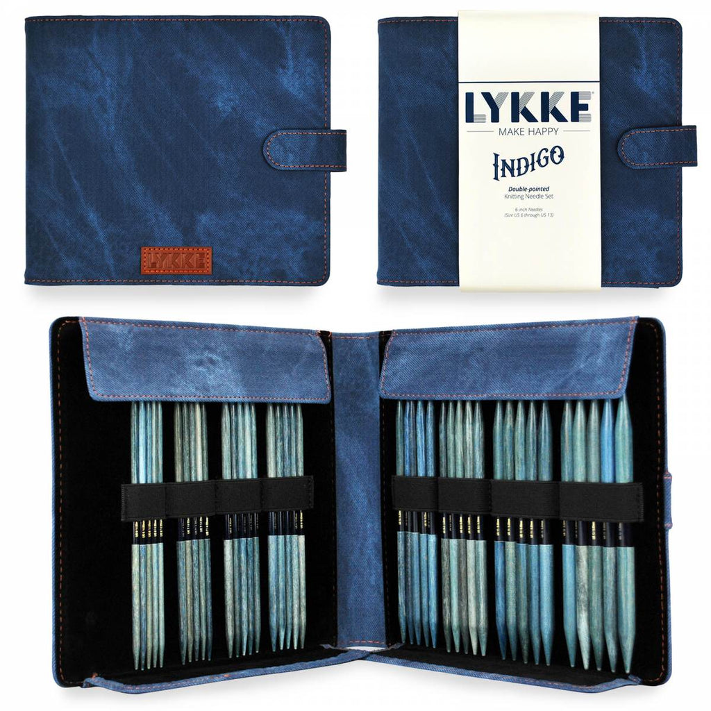 LYKKE Indigo 15cm (6") Double Pointed Needle Set - Large - The Needle Store